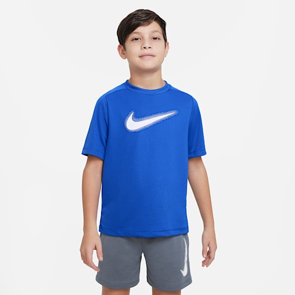 Blue nike shirt boys deals